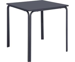 Table carrée en acier Bolero Adeline 700 mm bleu ardoise