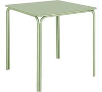 Table carrée en acier Bolero Adeline 700 mm vert clair