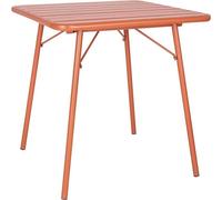 Table carrée en acier Bolero Terracotta - 700 mm