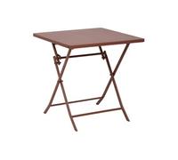 Table carrée pliante Greensboro 2p acajou Hespéride