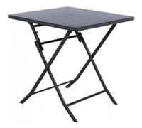 Table de jardin pliante carrée GREENSBORO Graphite 2 places - Acier traité époxy, Traitement antirouille renforcé Hespéride