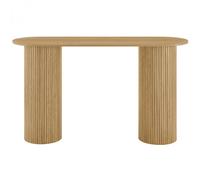 Table console 140 cm callix UH11174 MDF lattes chêne