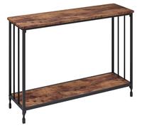 Table console avec 2 Étagères - console 105x 30 x 81 cm - pour Salon Chambre - rétro - Marron