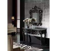 Table console avec miroir Luxe Meubles de style classique Bois massif Nouveau
