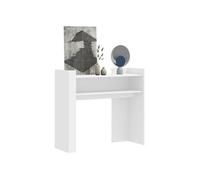 vidaXL Table console blanc 100x35x90 cm bois d’ingénierie, bout de canapé, table console de couloir, table console de salon, 848465 Blanc G