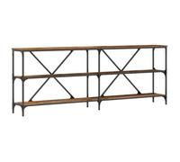 Table console bois ancien - vidaXL - 200x30x75 cm - Bois d'ingénierie - Bois ancien - Grand espace de stockage - Durable