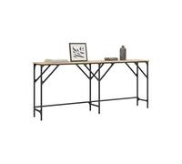 vidaXL Table console 180×29×75 cm – Industriel, chêne Sonoma bois d'ingénierie