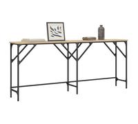 Table console chêne sonoma - vidaXL - 180x29x75 cm - Bois d'ingénierie - Cadre en métal - Capacité 80 kg