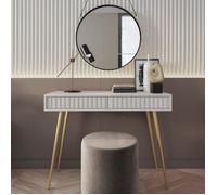 Table console - Console extensible - Coiffeuse - Selsey BELLO - 104 cm - blanc