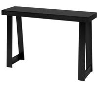 Table console de 118 cm, bureau moderne à placer derrière le canapé, meuble d'entrée rectangulaire en bois, table d'appoint étroite et allongée pour le couloir, la chambre, le salon ou le hall d'entré