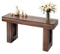 Table console de 160 cm, bureau de style rustique à placer derrière le canapé, bureau d'entrée rectangulaire en bois, table d'appoint étroite et longue pour le couloir, la chambre, le salon ou le hall