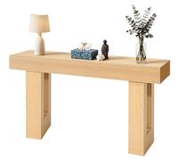 Table console de 160 cm, bureau de style rustique à placer derrière le canapé, bureau d'entrée rectangulaire en bois, table d'appoint étroite et allongée pour le couloir, la chambre, le salon ou le ha