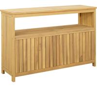 Table console de jardin Acacia clair 110 x 35 x 75 cm