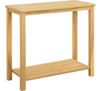 Table console de jardin Acacia clair 80 x 35 x 75 cm