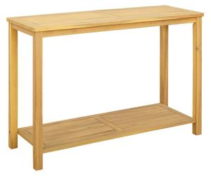 Table console de jardin vidaXL en bois d'acacia clair 110 x 40 x 75 cm