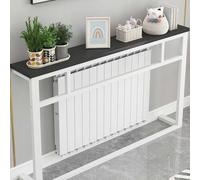 Table console de rangement pour entrée, table d'appoint étroite, étagère de radiateur noire moderne, idéale pour le salon et l'entrée (80 x 20 x 90 cm), parfaite pour les canapés et les espa