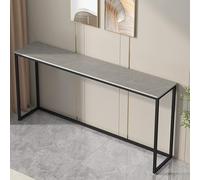 Table console de rangement pour entrée, table d'appoint étroite, table console étroite avec structure en métal, table d'entrée, table d'appoint style rock pour salon ou entrée, solution de r