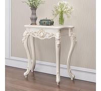 Table console d'entrée avec piètement en métal, idéale pour un couloir ou un salon. Étagère fine à placer derrière un canapé. Meuble d'entrée vintage, style victorien, plateau en verre étroi
