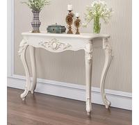 Table console d'entrée avec piètement en métal, idéale pour un couloir ou un salon. Étagère fine à placer derrière un canapé. Meuble d'entrée vintage, style victorien, plateau en verre étroi
