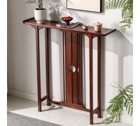 Table Console d'Entrée en Bois Massif avec Tiroir, Meuble Couloir Étroit | Bois Massif Durable, Design Étroit, Rangement Pratique, Style Moderne, Stable(B-no Drawer,31.5"(80cm)L)