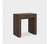 Table console d'entrée extensible 78x47-299cm bois salle à manger Allin Noix