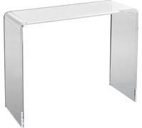 Table console en acrylique, table d'appoint en acrylique transparent, table d'appoint en acrylique transparent 37,95 x 15 x 29,13 pouces, pour hall d'entrée, salon, salle à manger