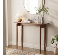 Table console en bois, 30 cm de largeur, table d'appoint pour canapé, idéale pour l'entrée, le couloir, le hall, le salon, dimensions : 30 x 100 x 76 cm (noyer)