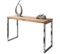 Table console en bois massif FineBuy - 120x77x45cm - pour couloir ou bureau