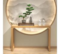 Table console en bois massif rustique pour entrée ou couloir | Table Console en Bois Massif au Style Rustique pour Entrée ou Hall, Idéale pour les Espaces Étroits