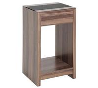 Table console en MDF Coloris Noyer, L42 x P40 x H74 cm --