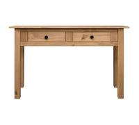 Table console en pin massif - VINGVO - Assortiment Panama - 2 tiroirs - 110x40x72 cm