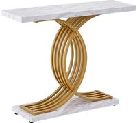 Table console étroite pour canapé Table basse 39,4 pouces pour entrée et salon