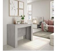 Table console extensible 51x237x90x78 cm en bois aspect béton