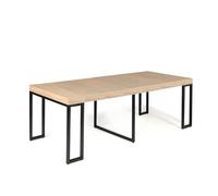 Vella table console extensible 8-10 personnes effet bois 235cm