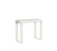 Table console extensible 90x40/196 cm Tecno Small cadre blanc