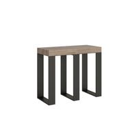 Table console extensible 90x40/300 cm Sintesi Premium avec cadre anthracite