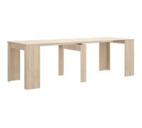 Table console extensible en chêne naturel - Longueur 54-239 x Hauteur 77 x Profondeur 90 cm