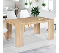 IDMARKET Table console extensible ORLANDO 6 personnes 140 cm bois façon hêtre