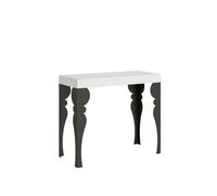 Table console extensible Paxon Small Premium 90 x 40/196 cm, cadre anthracite