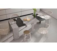 Table console extensible Skraut Home : Jusqu à 12 personnes / Entièrement blanche