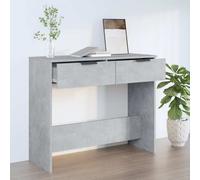 Table console gris béton 90x36x75 cm Bois composite , Tables d'appoint Design 2024