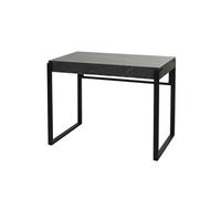Table console HWC-L53 métal 80x100x54cm imitation marbre gris