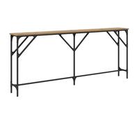 vidaXL Table console chêne artisanal 180 x 23 x 75 cm – bois aggloméré et métal – style urbain