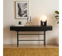 Table console moderne 160 cm - Buffet de couloir avec pieds en métal et tiroirs - Table d'entrée stable au design industriel - Pour couloir, salon
