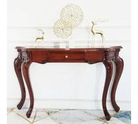 Table Console Moderne Dorée Avec Tiroir,Table D'entrée De 55 Pouces | Conception De Jambes Incurvées,Table D'appoint De Couloir De Hall D'entrée