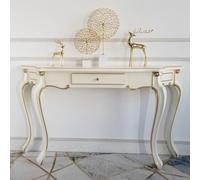 Table Console Moderne Dorée Avec Tiroir,Table D'entrée De 55 Pouces | Conception De Jambes Incurvées,Table D'appoint De Couloir De Hall D'entrée