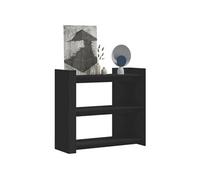 Table console noir 100x35x90 cm bois d'ingénierie, bout de canapé, table console de couloir, table console de salon, 848473