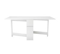 Table Console Pliante "Kungla" 170cm Bouleau Blanc