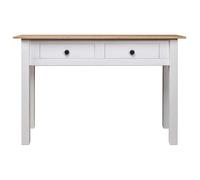 Table console - UMR - Blanc 110x40x72 cm Pin solide Gamme Panama LL39278