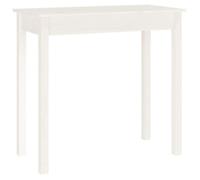 Table console - UMR - Blanc 80x40x75 cm Bois massif de pin LL151359